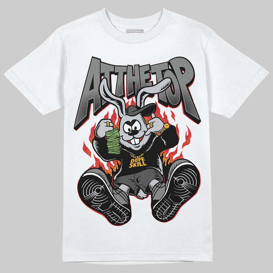 Jordan 10 Retro Shadow (2025) DopeSkill T-Shirt At The Top Graphic Streetwear - White