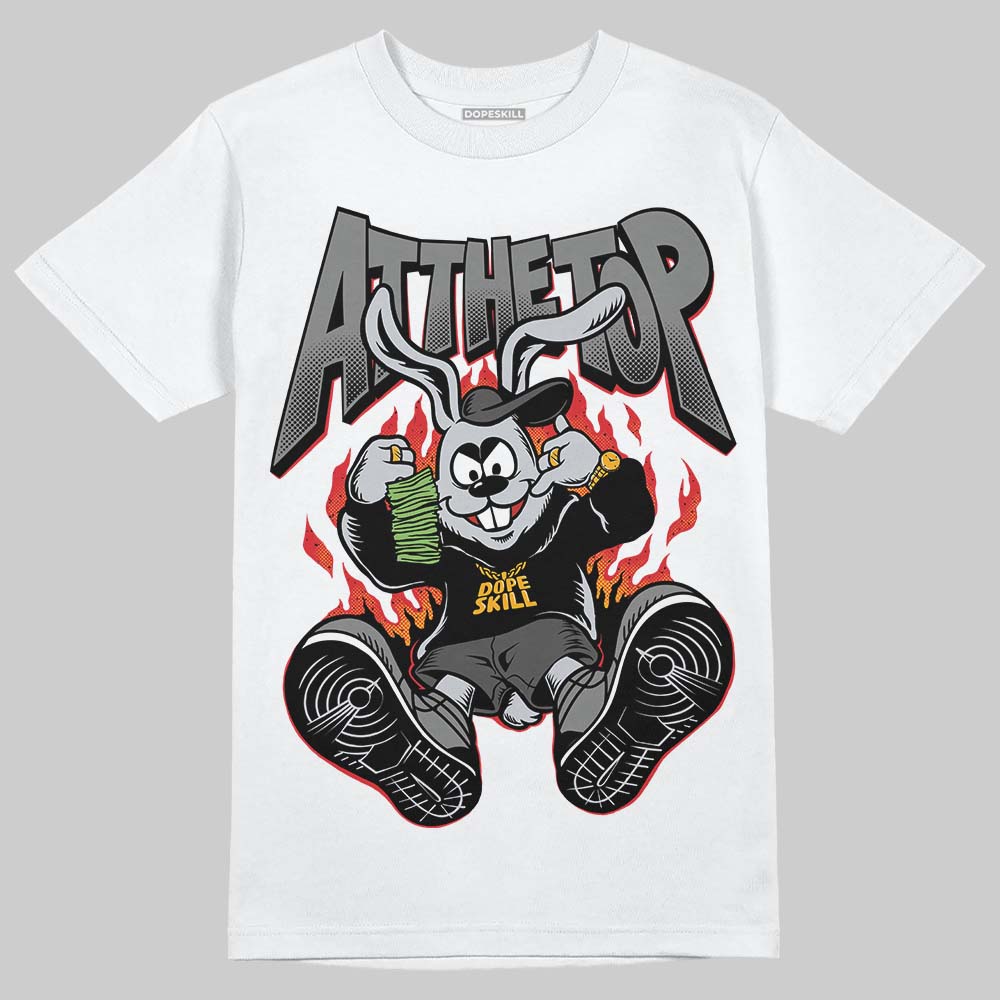 Jordan 10 Retro Shadow (2025) DopeSkill T-Shirt At The Top Graphic Streetwear - White
