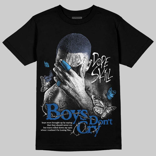 Jordan 11 Retro Low Diffused Blue DopeSkill T-Shirt Boys Don't Cry Graphic Streetwear - Black