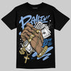 Jordan 4 WMNS 'Forget Me Not' DopeSkill T-Shirt Ballin' Graphic Streetwear - Black