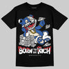 Jordan 1 Low Travis Scott x Fragment DopeSkill T-Shirt Born To Be Rich Graphic Streetwear - Black