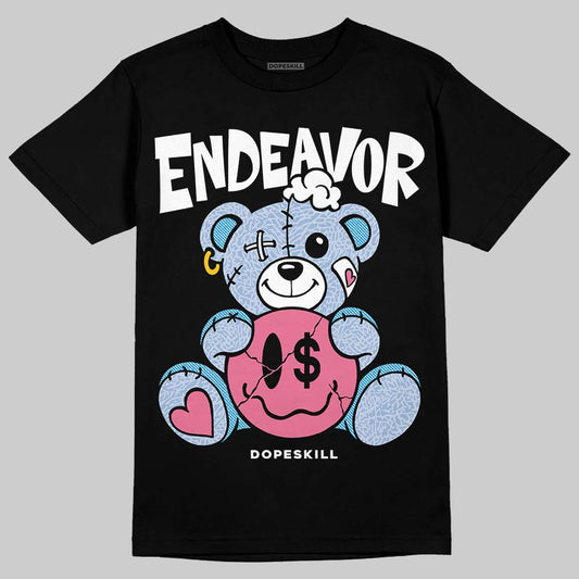 Jordan 3 GS “Cobalt Bliss” DopeSkill T-Shirt Endeavor Graphic Streetwear  - Black