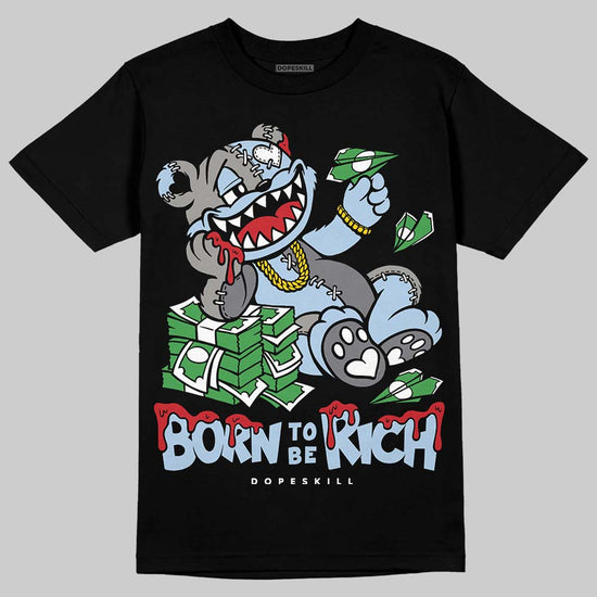 New Balance Abzorb 2000 “Silver/Blue” DopeSkill T-Shirt Born To Be Rich Graphic Streetwear - Black