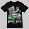 New Balance Abzorb 2000 “Silver/Blue” DopeSkill T-Shirt Born To Be Rich Graphic Streetwear - Black