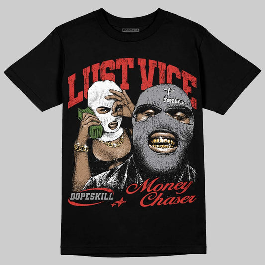 Jordan 4 Retro Toro Bravo DopeSkill T-Shirt Lust Vice Graphic Streetwear - Black
