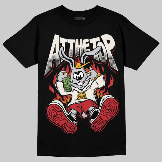 Jordan 4 “Flight Club” DopeSkill T-Shirt At The Top Graphic Streetwear - Black