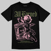 SB Dunk Low Pro x Arts-Rec Skateshop Rust Pink and Rough Green DopeSkill T-Shirt All Earned Graphic Streetwear - Black