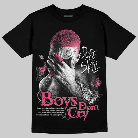 Balenciaga Runner White Fluo Pink DopeSkill T-Shirt Boys Don't Cry Graphic Streetwear - Black