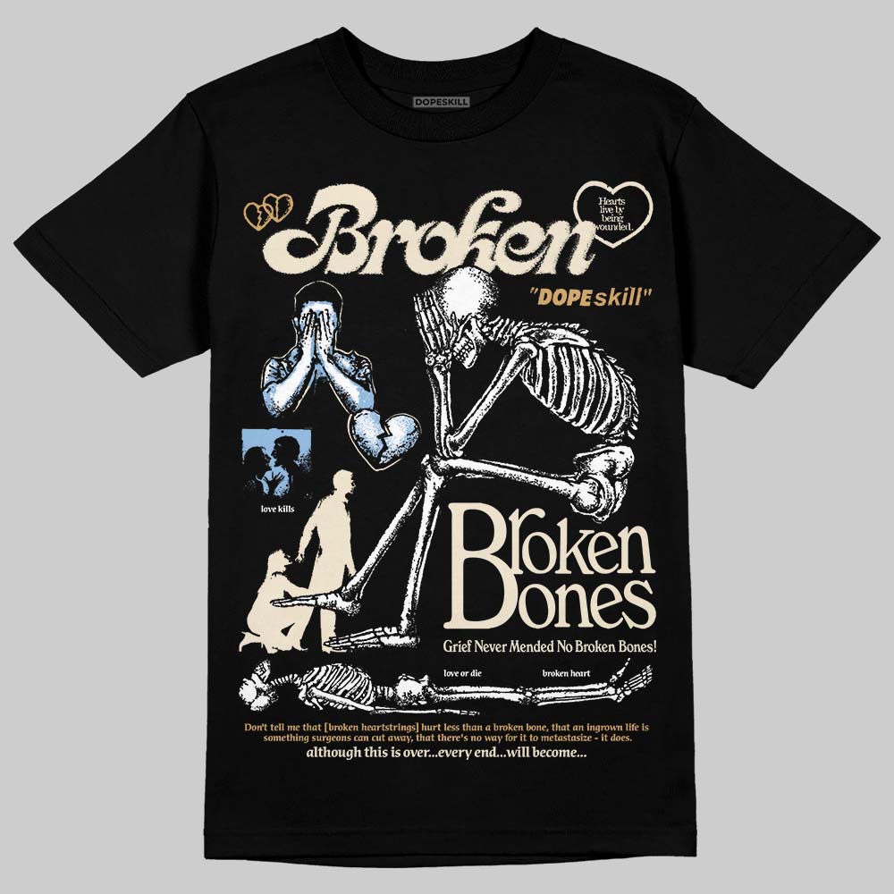 Nike Air Diamond Turf Must Be the Money DopeSkill T-Shirt Broken Bones Graphic Streetwear - Black