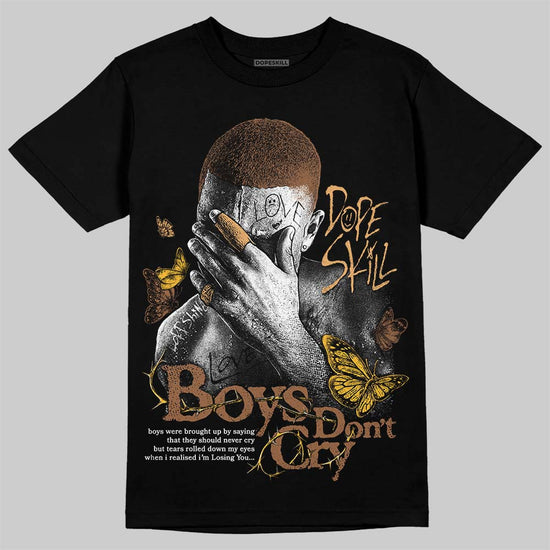 Jordan 1 High OG Black Metallic Gold DopeSkill T-Shirt Boys Don't Cry Graphic Streetwear - Black