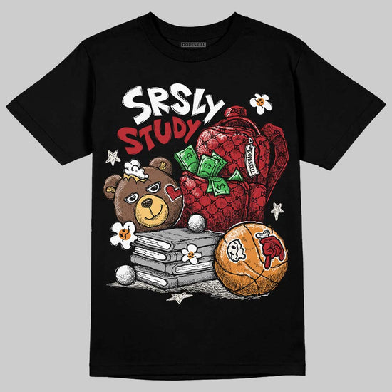 Nigel Sylvester x Jordan 1 Low OG “Nitro” DopeSkill T-Shirt SRSLY Study Graphic Streetwear - Black