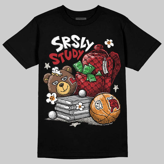 Nigel Sylvester x Jordan 1 Low OG “Nitro” DopeSkill T-Shirt SRSLY Study Graphic Streetwear - Black