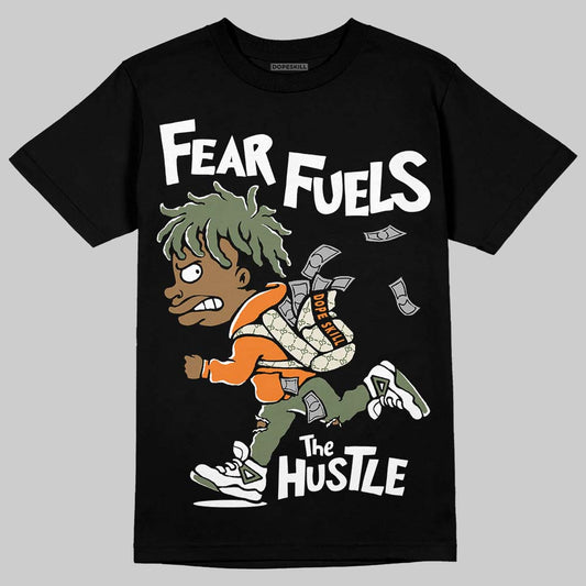 Jordan 4 Retro OG SP Undefeated (2025) DopeSkill T-Shirt Fear Fuels The Hustle Graphic Streetwear - black