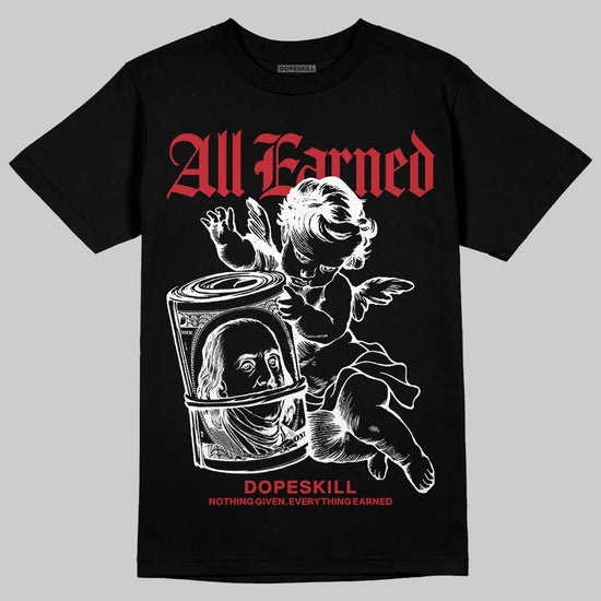 Jordan 3 Mexico 'El Vuelo' DopeSkill T-Shirt All Earned Graphic Streetwear - Black