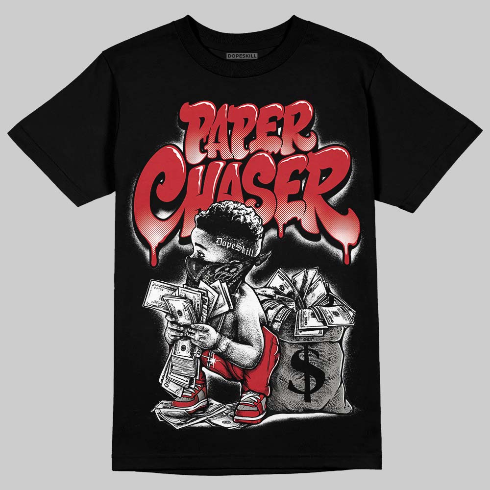 Air Max 95 Big Bubble Comet Red DopeSkill T-Shirt Paper Chaser Boy Graphic Streetwear - Black