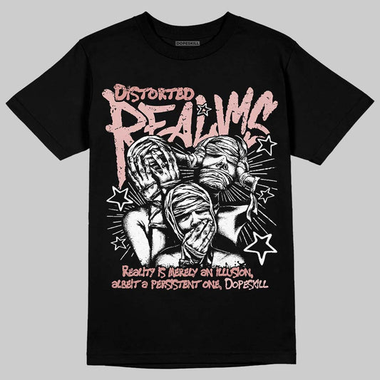 Jordan 40 “Dusty Rose” DopeSkill T-Shirt Distorted Realms Graphic Streetwear - Black