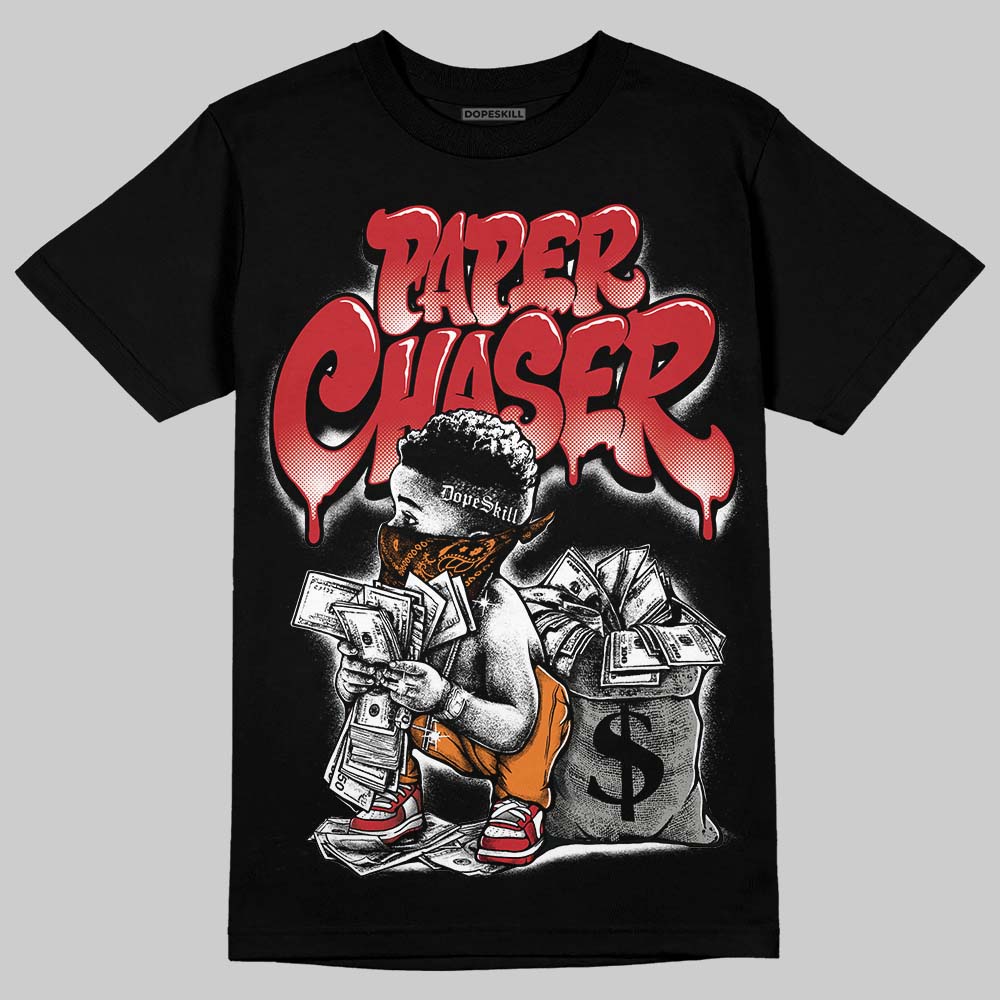 Jordan 5 "Sunset" DopeSkill T-Shirt Paper Chaser Boy Graphic Streetwear - Black