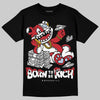 Jordan 5 Retro Fire Red Black Tongue (2025) DopeSkill T-Shirt Born To Be Rich Graphic Streetwear - Black