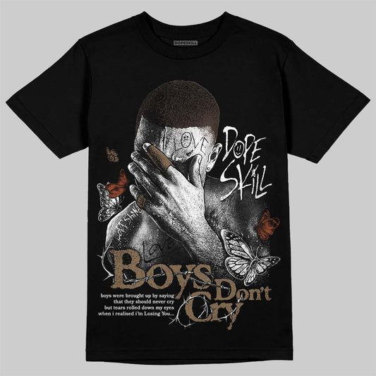 Jordan 1 Low OG “Mocha” DopeSkill T-Shirt Boys Don't Cry Graphic Streetwear - Black