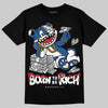Jordan 1 Low OG “Storm Blue” DopeSkill T-Shirt Born To Be Rich Graphic Streetwear - black