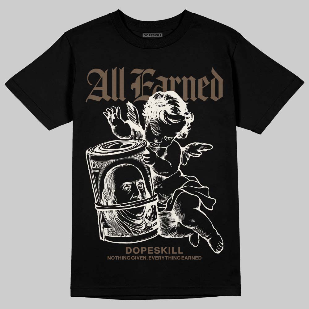 Asics Gel-Kayano 12.1 Cream/Stillwater DopeSkill T-Shirt All Earned Graphic Streetwear - Black