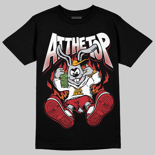 Jordan 1 Low OG "Chicago" DopeSkill T-Shirt At The Top Graphic Streetwear - Black