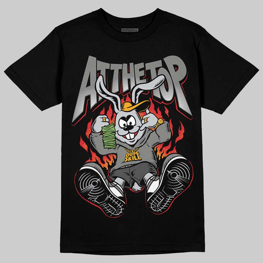 Jordan 10 Retro Shadow (2025) DopeSkill T-Shirt At The Top Graphic Streetwear - Black