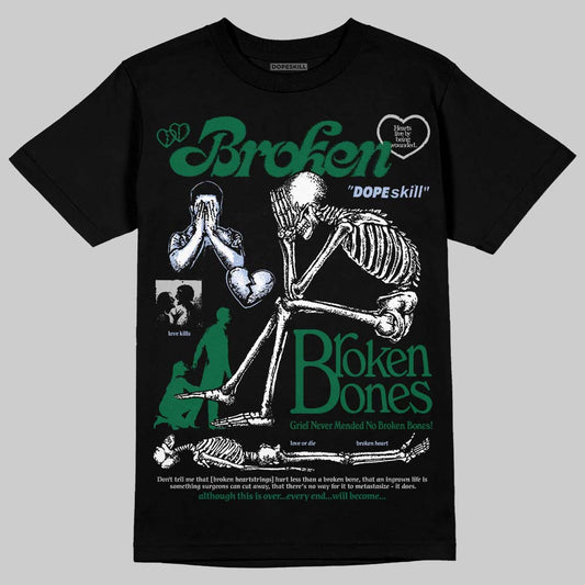 ASICS Gel-Nimbus 10.1 Invincible HTTP 404 Green DopeSkill T-Shirt Broken Bones Graphic Streetwear - Black
