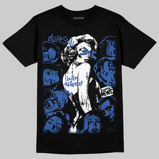 Awake NY x Jordan 5 Retro 'Black Racer Blue' DopeSkill T-Shirt Built Different Graphic Streetwear - Black