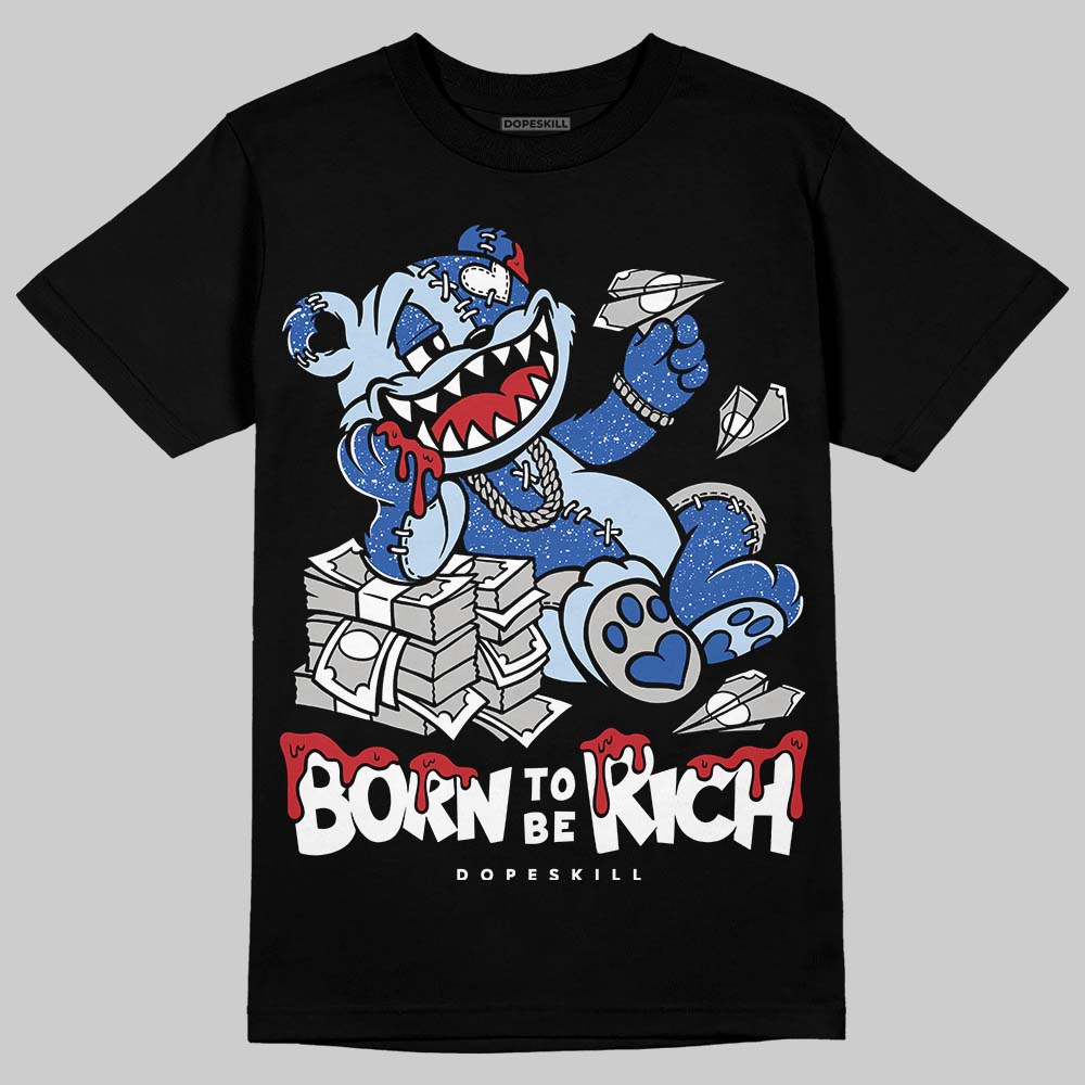 Awake NY x Jordan 5 Retro 'Black Racer Blue' DopeSkill T-Shirt Born To Be Rich Graphic Streetwear - Black