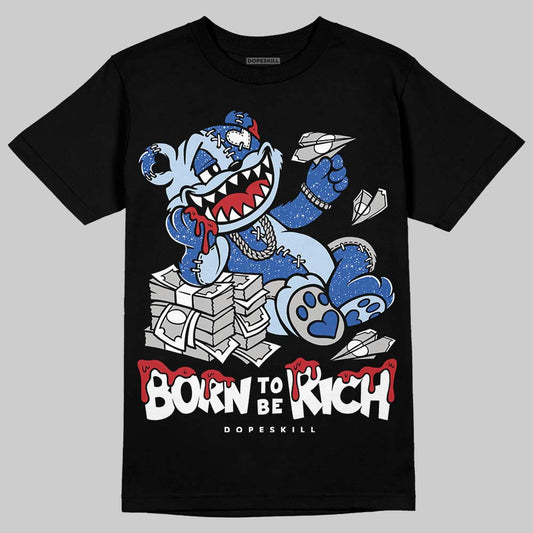 Awake NY x Jordan 5 Retro 'Black Racer Blue' DopeSkill T-Shirt Born To Be Rich Graphic Streetwear - Black