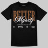 Jordan 1 High OG Love Letter DopeSkill T-Shirt Better Myself Graphic Streetwear - Black