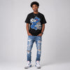 “True Blue” 3s DopeSkill T-Shirt Bear Steals Sneaker Graphic