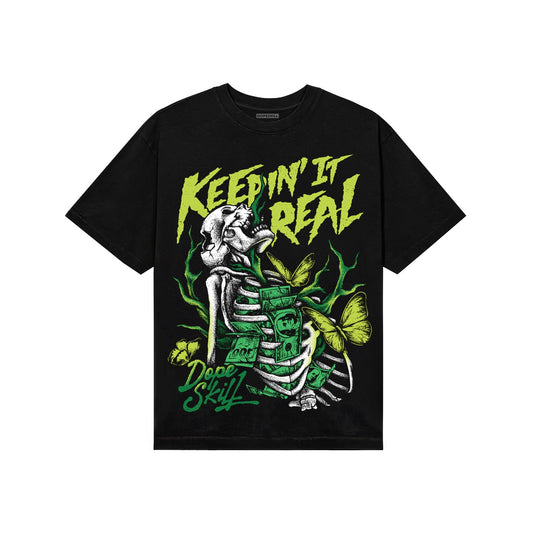 Green Sneakers DopeSkill T-Shirt Keepin' It Real Graphic Streetwear - Black