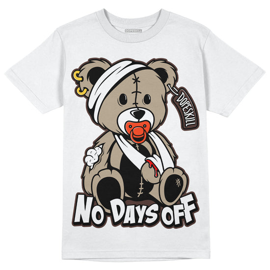 Jordan 1 High OG “Latte” DopeSkill T-Shirt Hurt Bear Graphic Streetwear - White