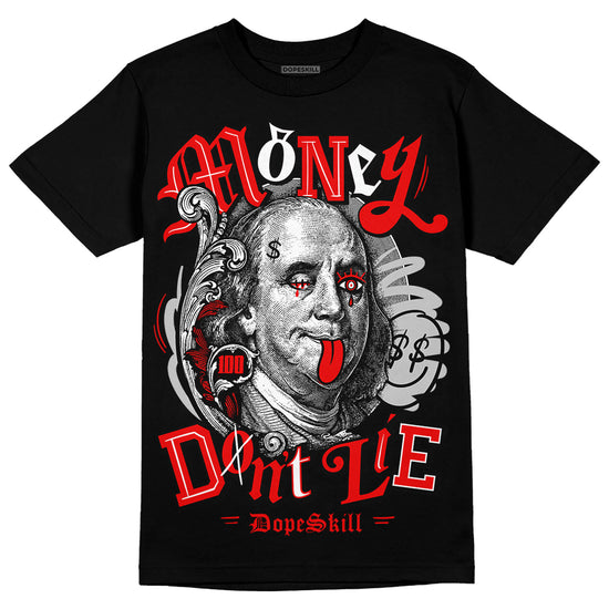 Jordan 12 “Cherry” DopeSkill T-Shirt Money Don't Lie Graphic Streetwear - Black