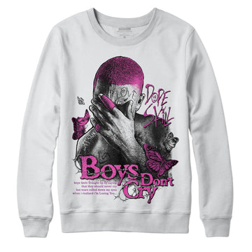 Jordan 4 GS “Hyper Violet” DopeSkill Sweatshirt Boys Don't Cry Graphic Streetwear - White