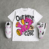 Comic 4s DopeSkill T-Shirt Out Here Being Cute Graphic