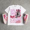 Travis Scott x “Pink Pack” 1s DopeSkill T-Shirt Real Ones Move In Silence Graphic