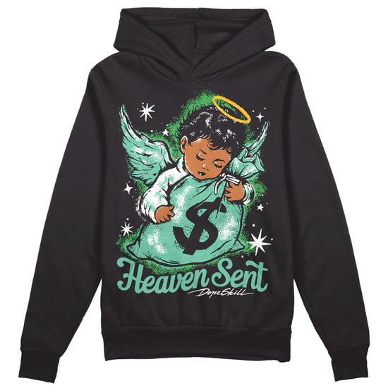 Jordan 1 High OG Green Glow DopeSkill Hoodie Sweatshirt Heaven Sent Graphic Streetwear - Black