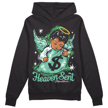 Jordan 1 High OG Green Glow DopeSkill Hoodie Sweatshirt Heaven Sent Graphic Streetwear - Black