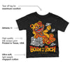 Black Taxi 12s DopeSkill Toddler Kids T-shirt Born To Be Rich Graphic