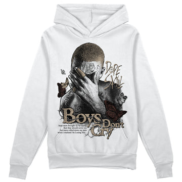 Jordan 1 High OG “Latte” DopeSkill Hoodie Sweatshirt Boys Don't Cry Graphic Streetwear - White 