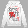 Grey Sneakers DopeSkill Hoodie Sweatshirt Speak It Graphic Streetwear - White