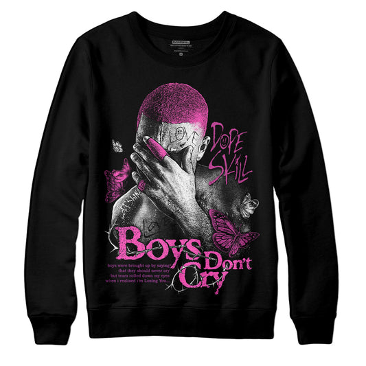 Jordan 4 GS “Hyper Violet” DopeSkill Sweatshirt Boys Don't Cry Graphic Streetwear - Black