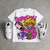 Comic 4s DopeSkill Oversize Print T-Shirt Pour Up Graphic