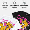 Comic 4s DopeSkill T-Shirt Out Here Being Cute Graphic