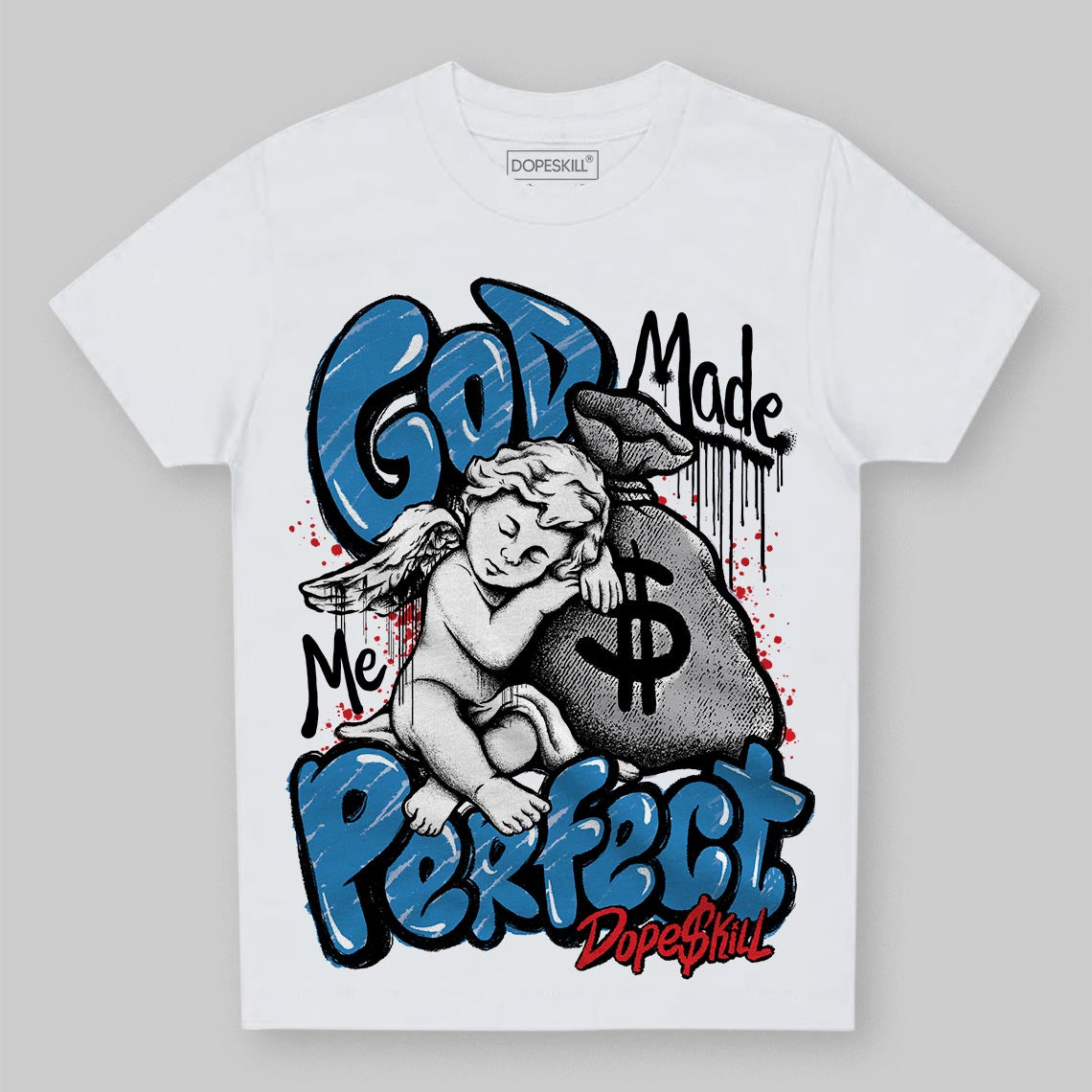 Rare Air 3s DopeSkill Toddler Kids T-shirt God Made Me Perfect Graphic