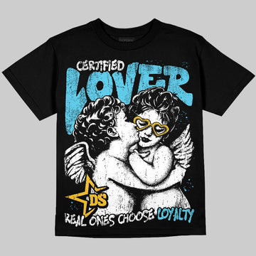 Jordan 11 Retro Gamma Blue (2025) DopeSkill T-Shirt Real Ones Choose Loyalty Graphic Streetwear - black