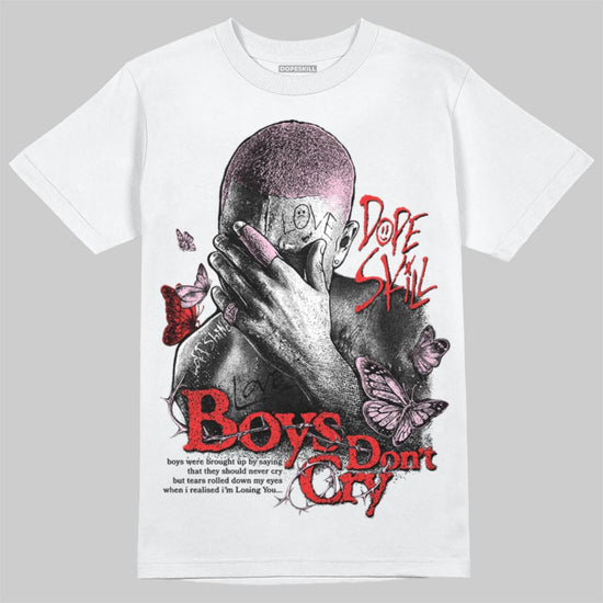 Awake NY x Air Jordan 5 Arctic Pink DopeSkill T-Shirt Boys Don't Cry Graphic Streetwear - White